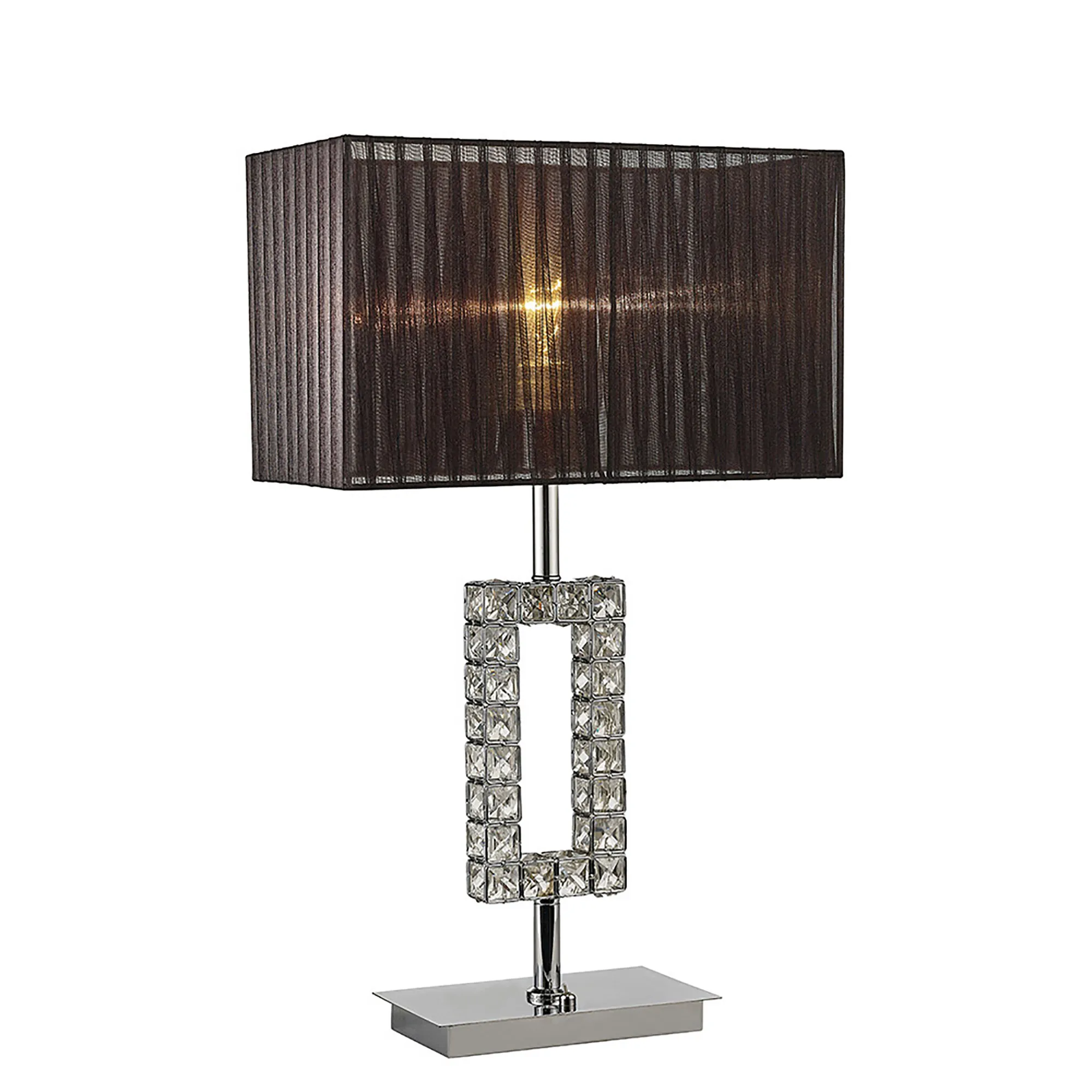 IL31726  Florence Crystal 61.5cm 1 Light Table Lamp